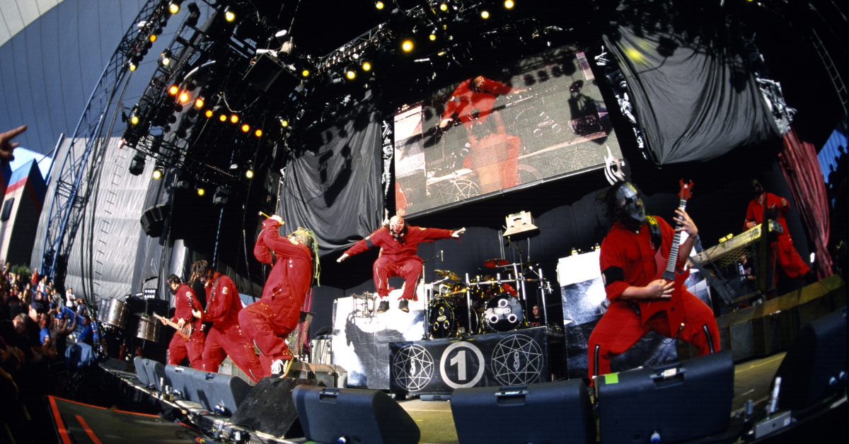 Slipknot performing live in 2001 Tim Mosenfelder