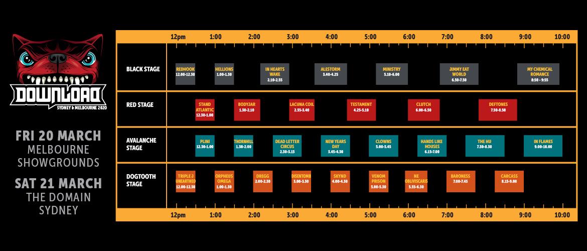 Download 2020 set times