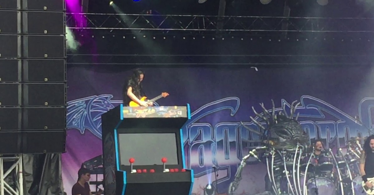 Watch DragonForce Perform on Giant Arcade Machines Watch DragonForce Perform on Giant Arcade Machines
