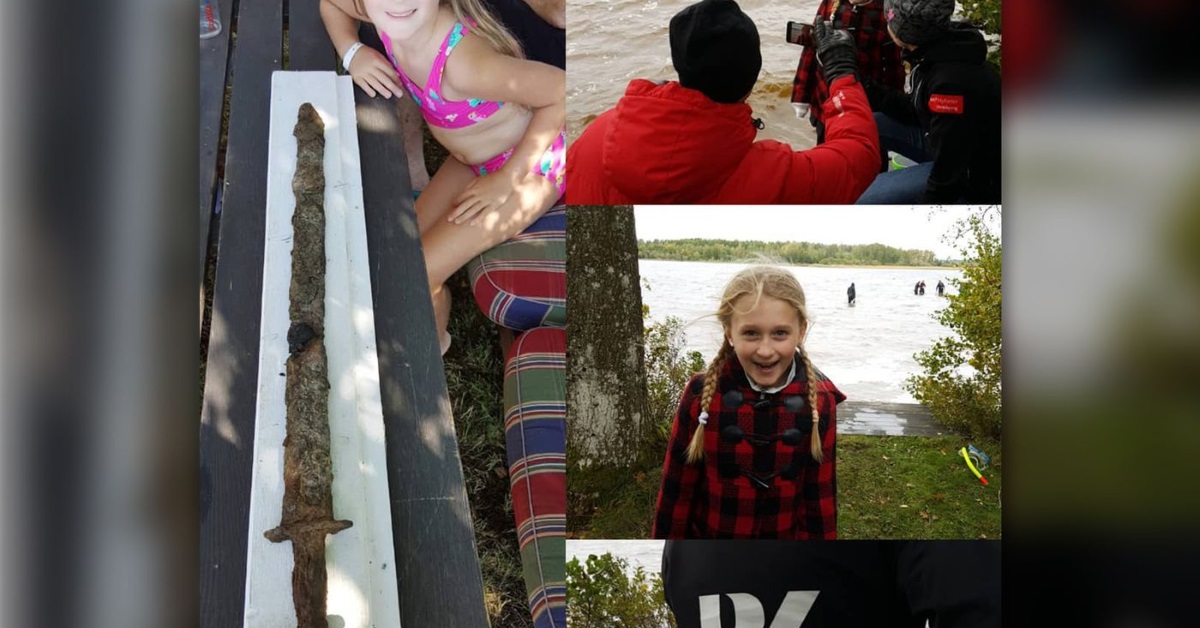 Young Girl Finds 1,500-Year-Old Sword in Swedish Lake Young Girl Finds 1,500-Year-Old Sword in Swedish Lake
