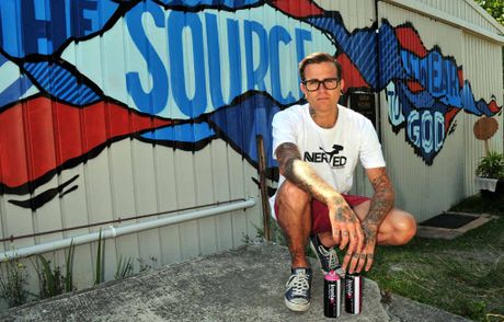 Joel Birch cleaning up graffiti with.. graffiti! Joel Birch cleaning up graffiti with.. graffiti!