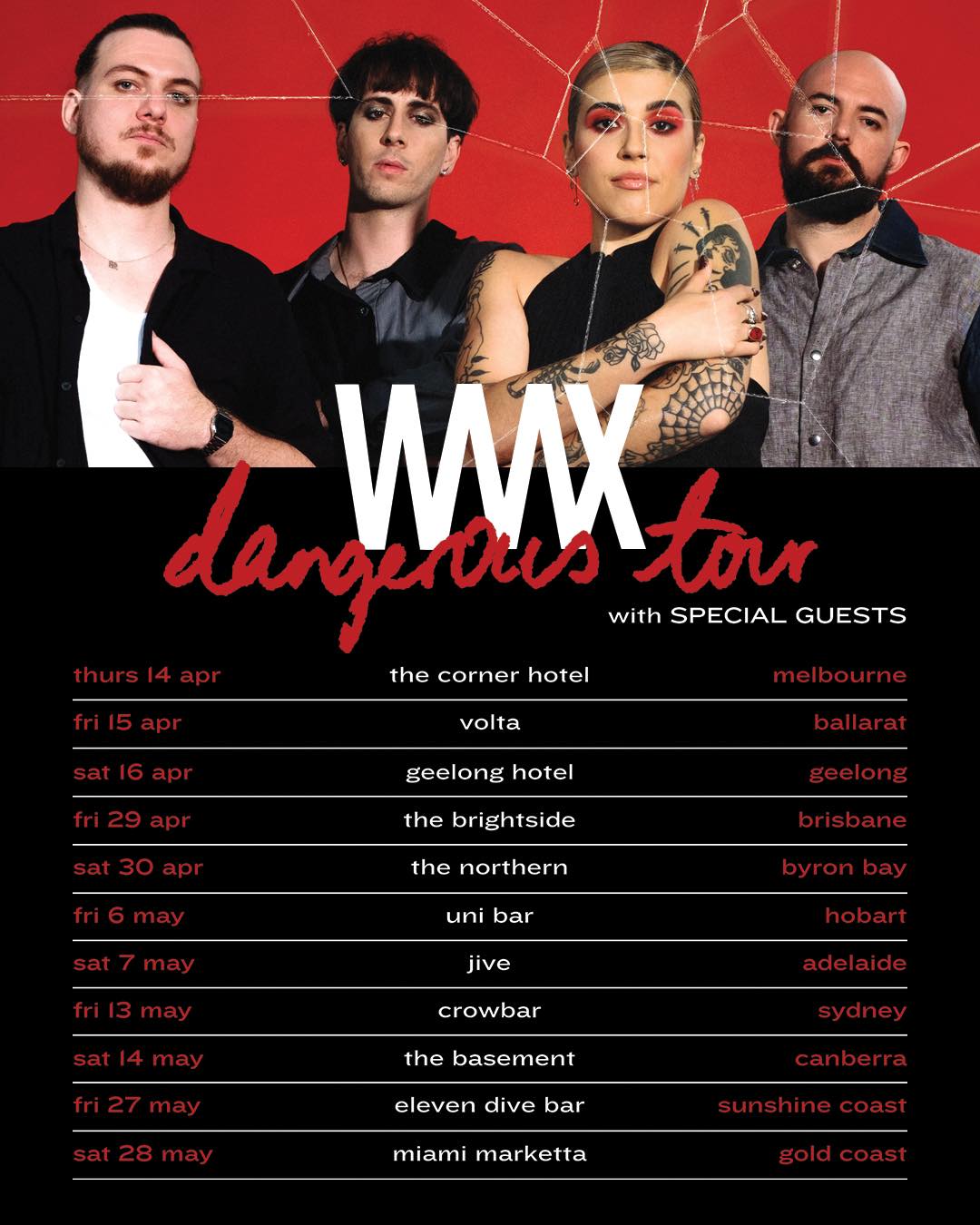 tour dangeous waax