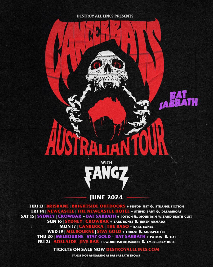 Cancer Bats tour poster