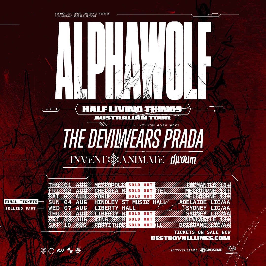 Half Living Things tour poster