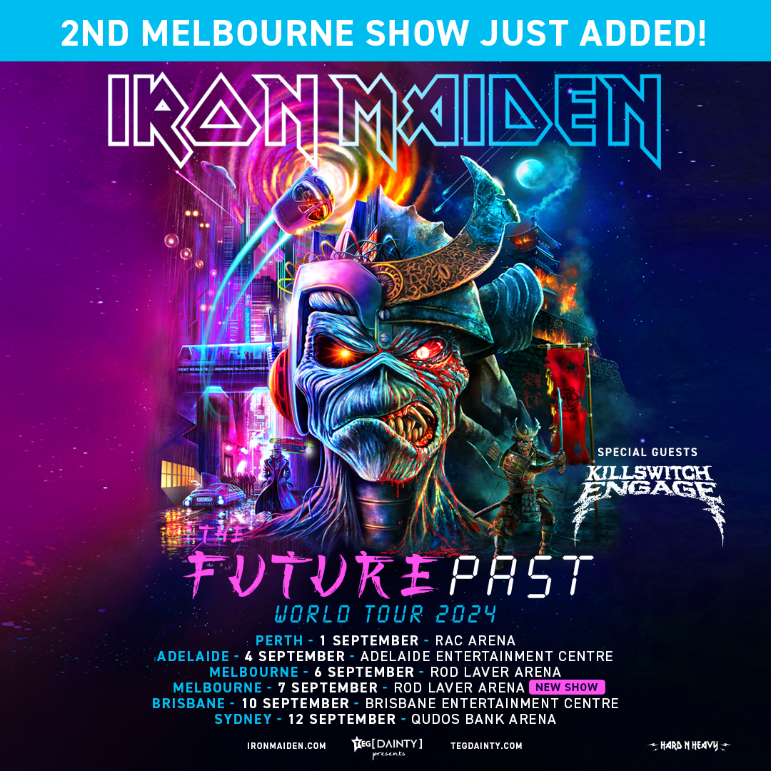 Iron Maiden Future Past Tour Poster