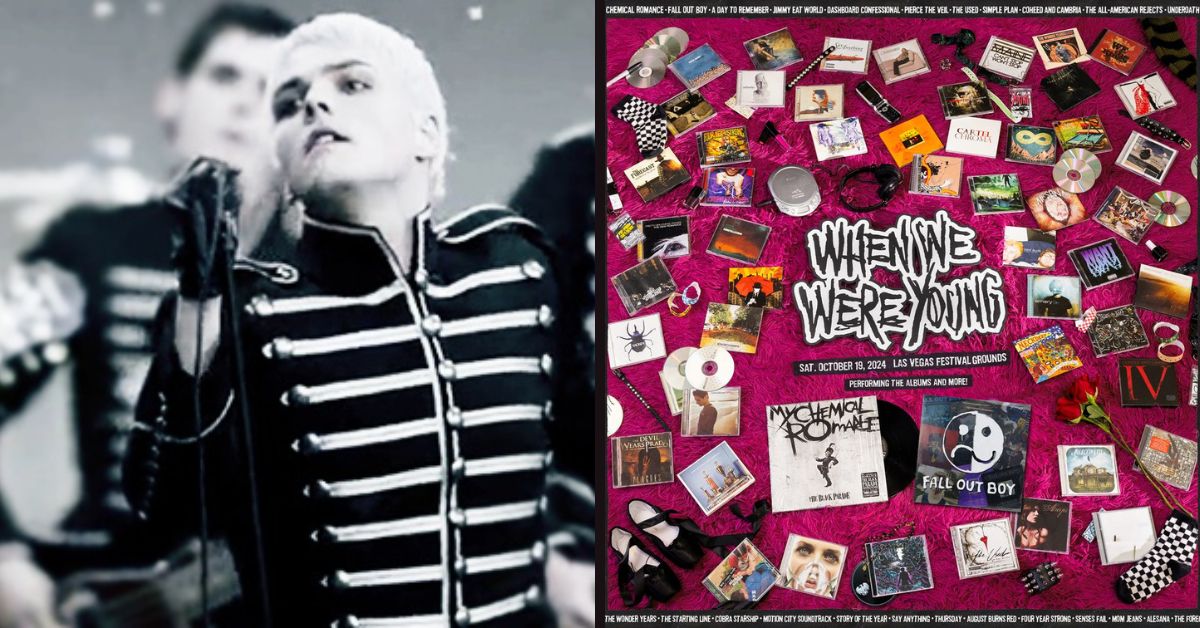 When We Were Young Festival Poster & MCR Screenshot from 'Welcome To The Black Parade'