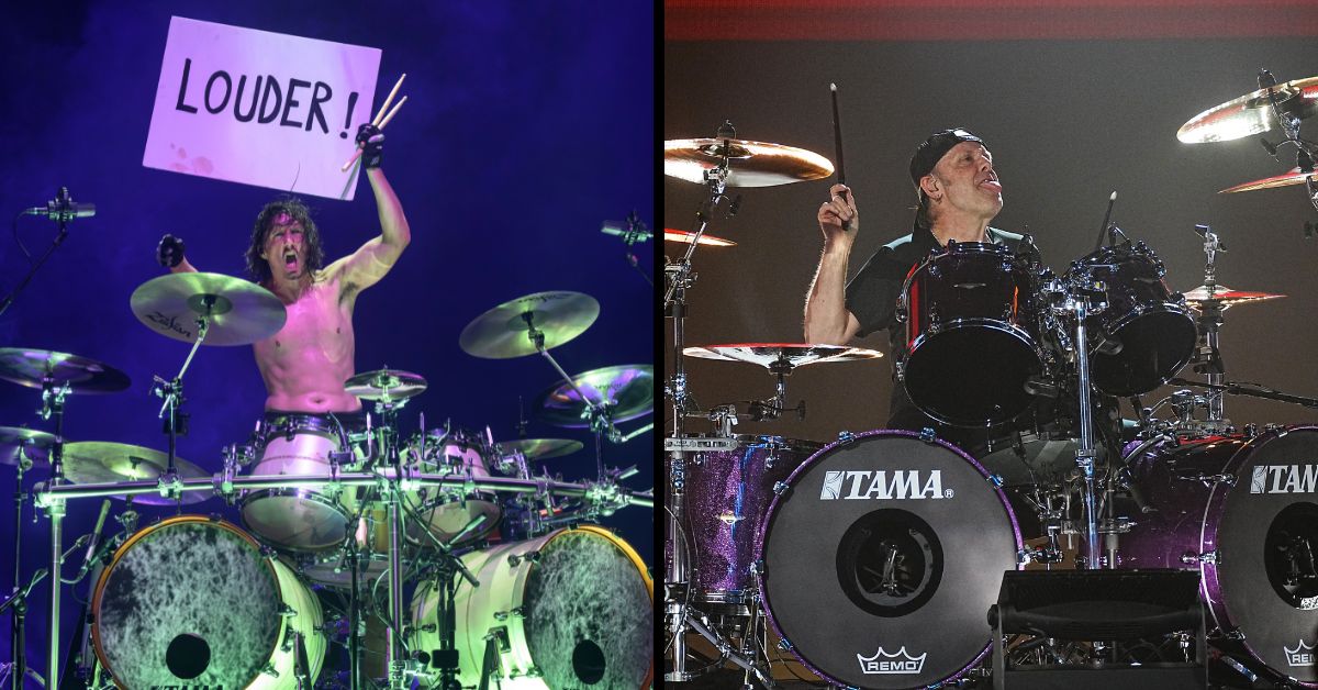 A comp of Mario Duplantier playing drums live and Lars Ulrich playing drums live.