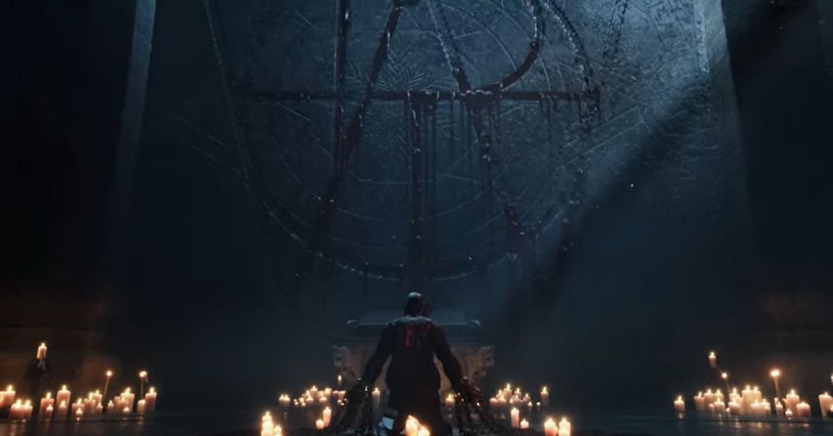 A screenshot from the video for Muse 'You Make Me Feel Like It's Halloween'