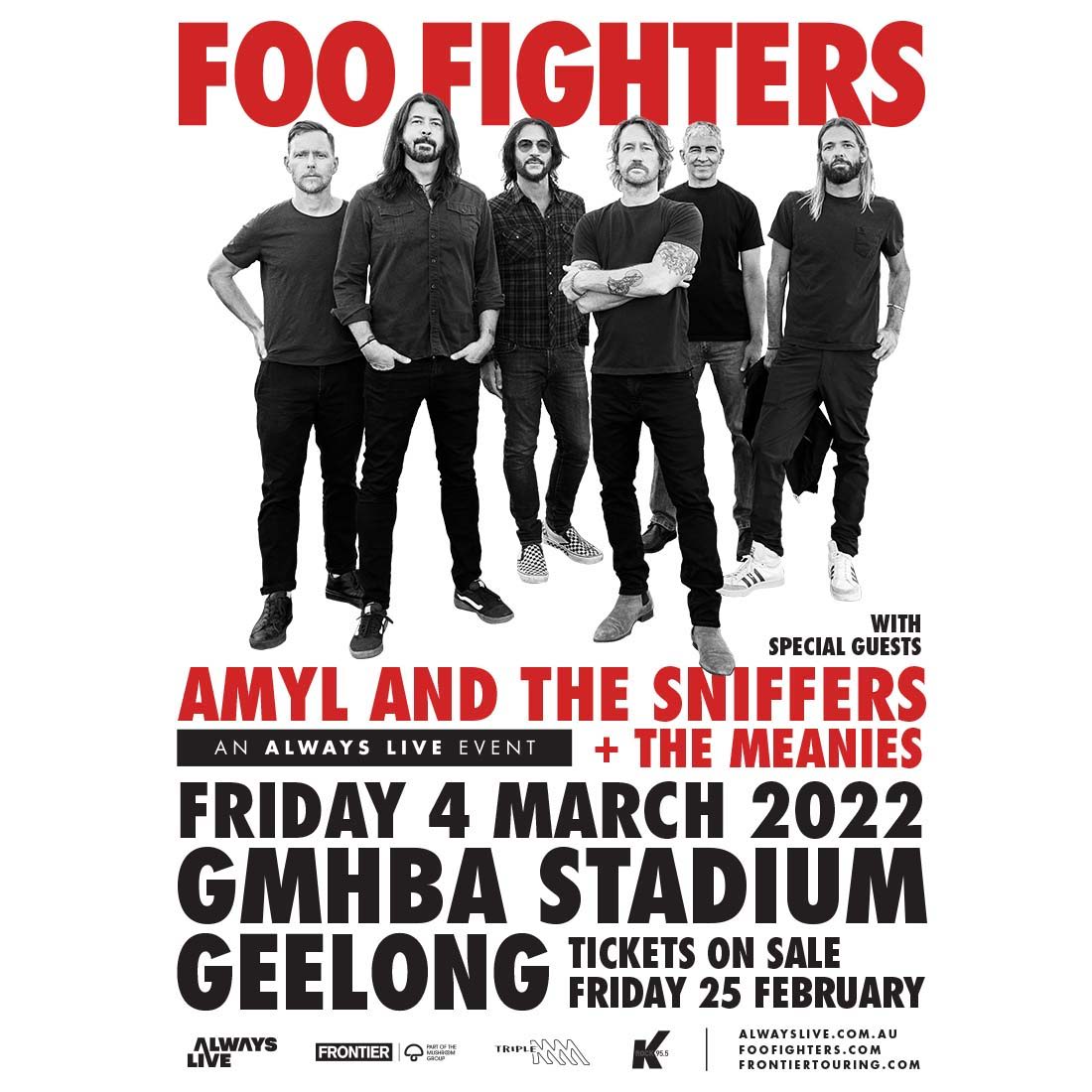Foo Fighters Geelong poster