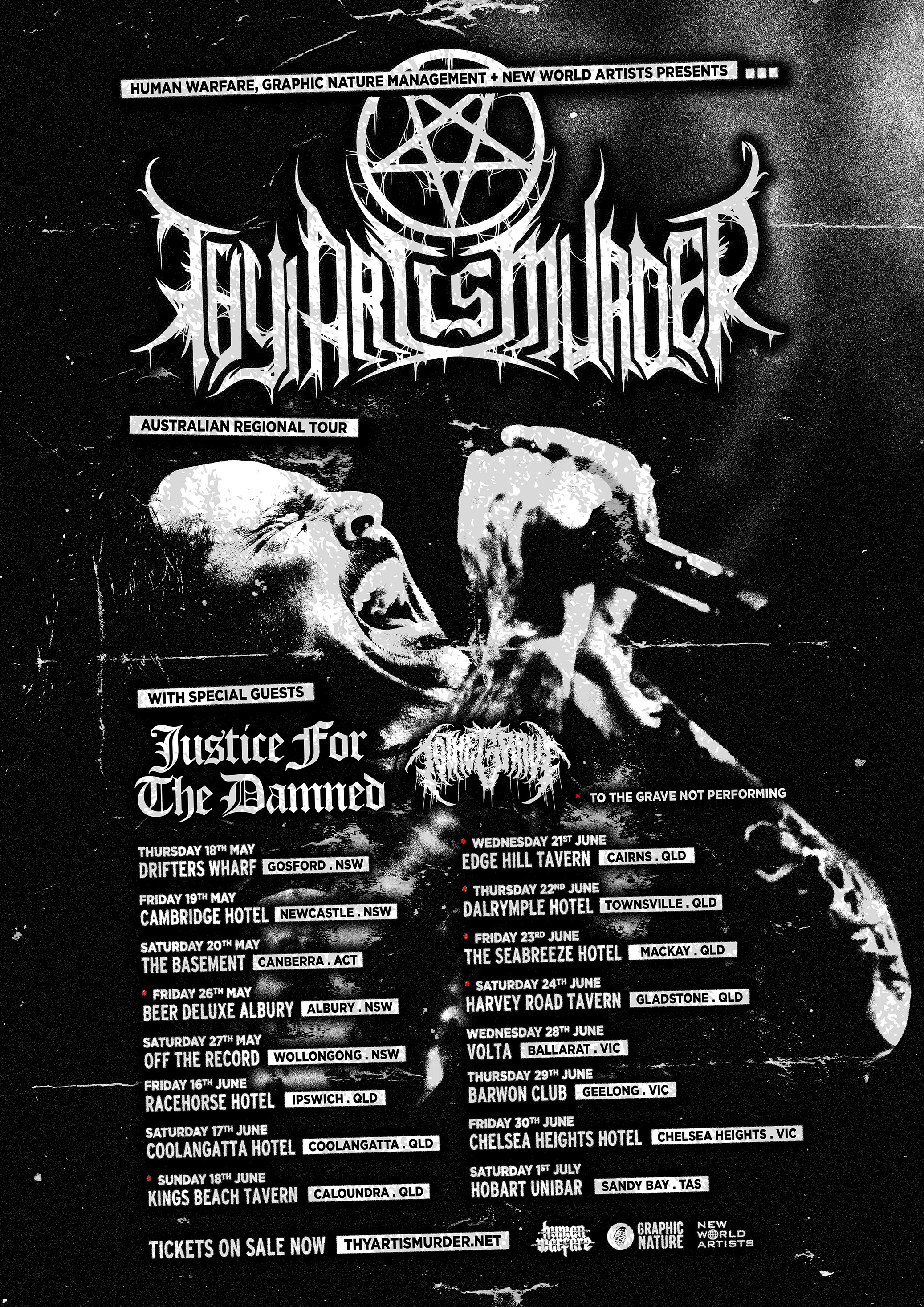 thy art is murder tour poster