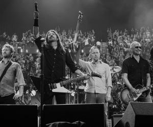 Foo Fighters performing live