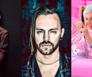 A comp image of Corey Taylor, Matt Tuck and Margot Robbie 