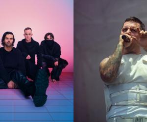 A comp image featuring Northlane and Winston McCall of Parkway Drive