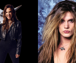 Lzzy Hale and Sebastian bach