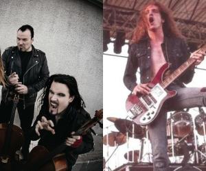 A comp image featuring Apocalyptica and late Metallica bassist Cliff Burton