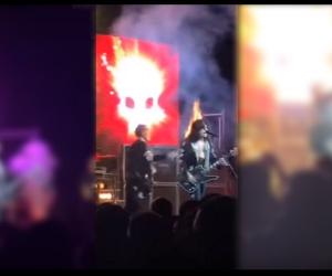 Watch This Legend Continue Playing After His Hair Catches Fire