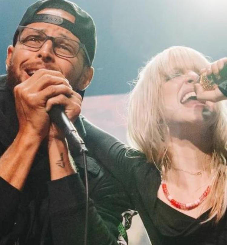 Steph Curry and Hayley Williams - Photo Credit: Chase Center