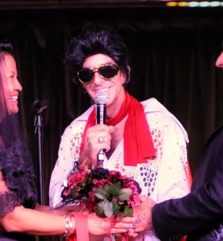Randy Blythe acting as wedding celebrant aboard The Headbangers Boat - Photo Credit - Kevin RC Wilson (Instagram)