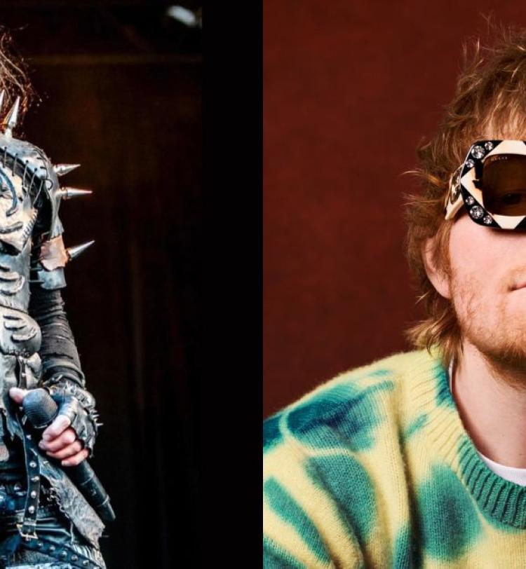 Dani Filth and Ed Sheeran