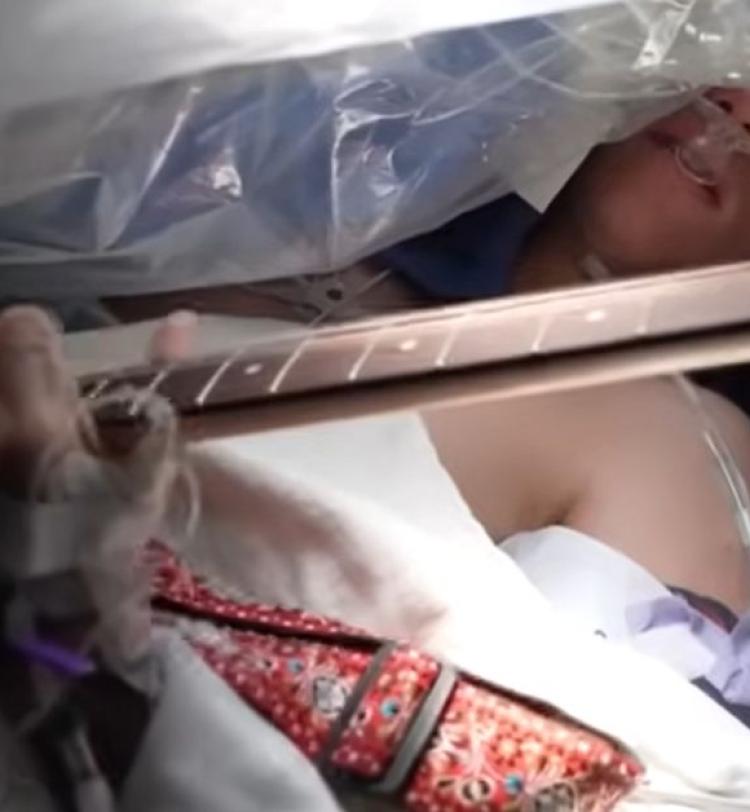 Christian Nolen plays guitar while underdoing brain surgery at University of Miami, Photo Credit - UHealth
