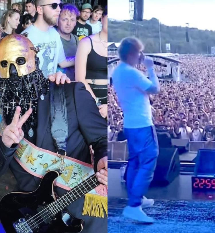 Wes Borland and Ed Sheeran