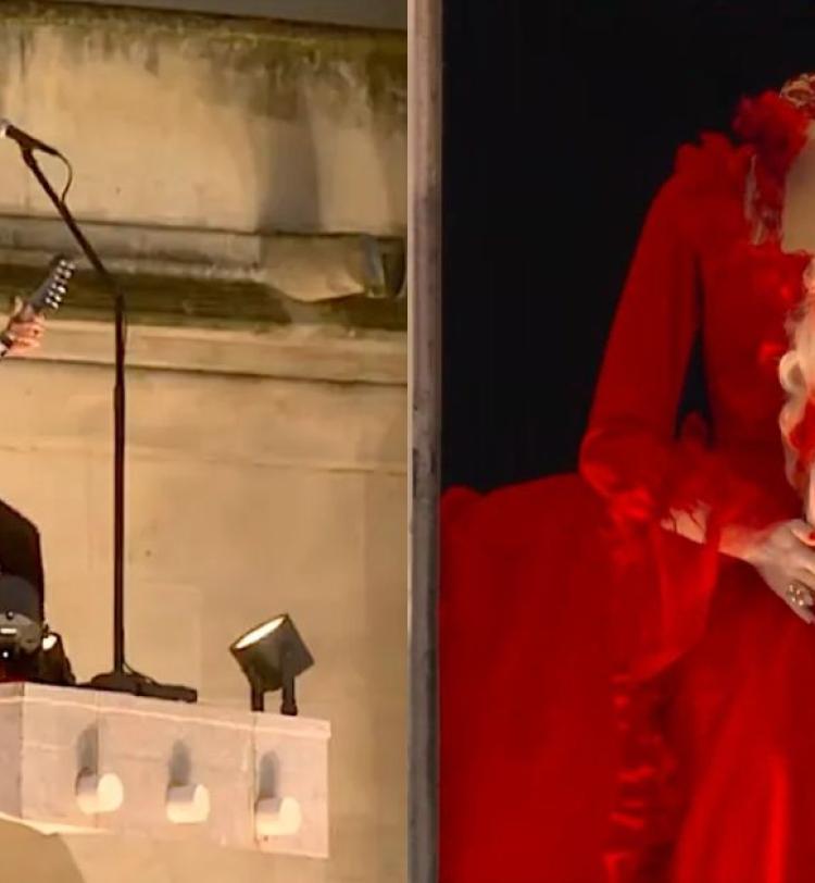 Joe Duplantier of Gojira performs live at the Olympic opening ceremony 