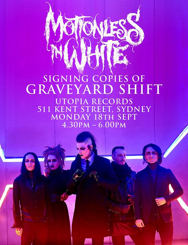 Motionless In White Utopia Instore