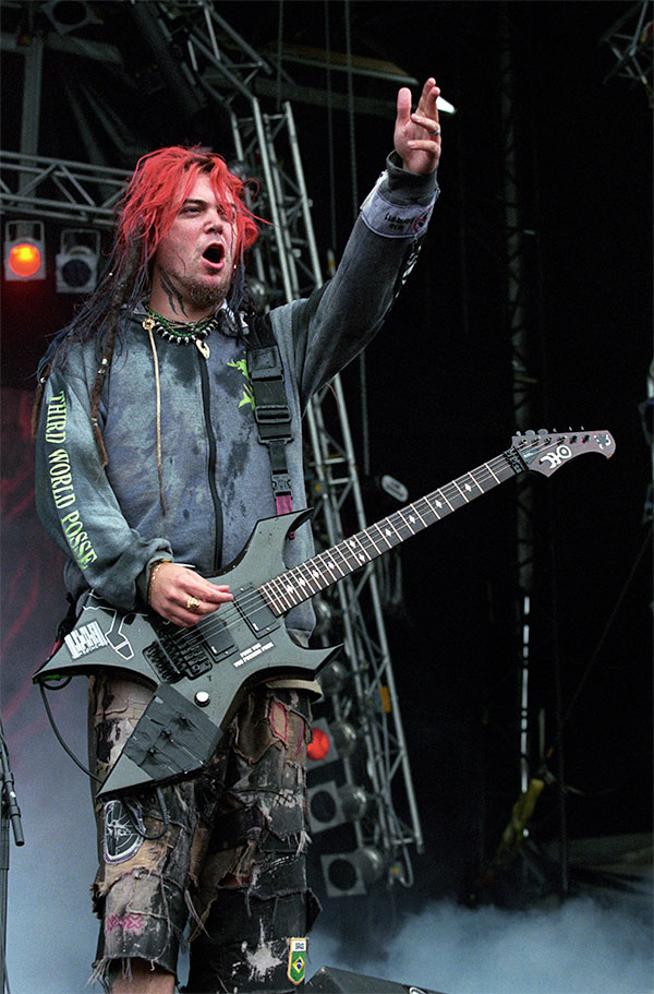 Max Cavalera at Pinkpop Festival 1996.