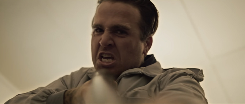 Joel Birch brandishes a shotgun in the D.I.E. official video.