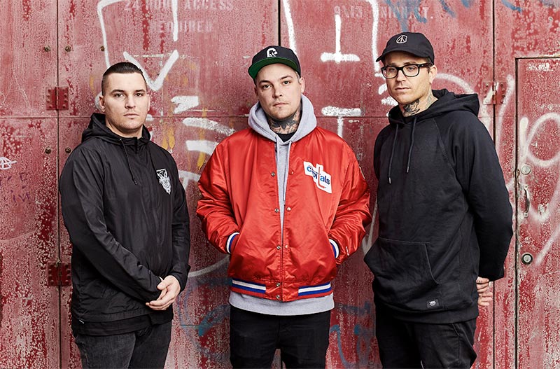 The Amity Affliction's Dan Brown, Ahren Stringer, and Joel Birch