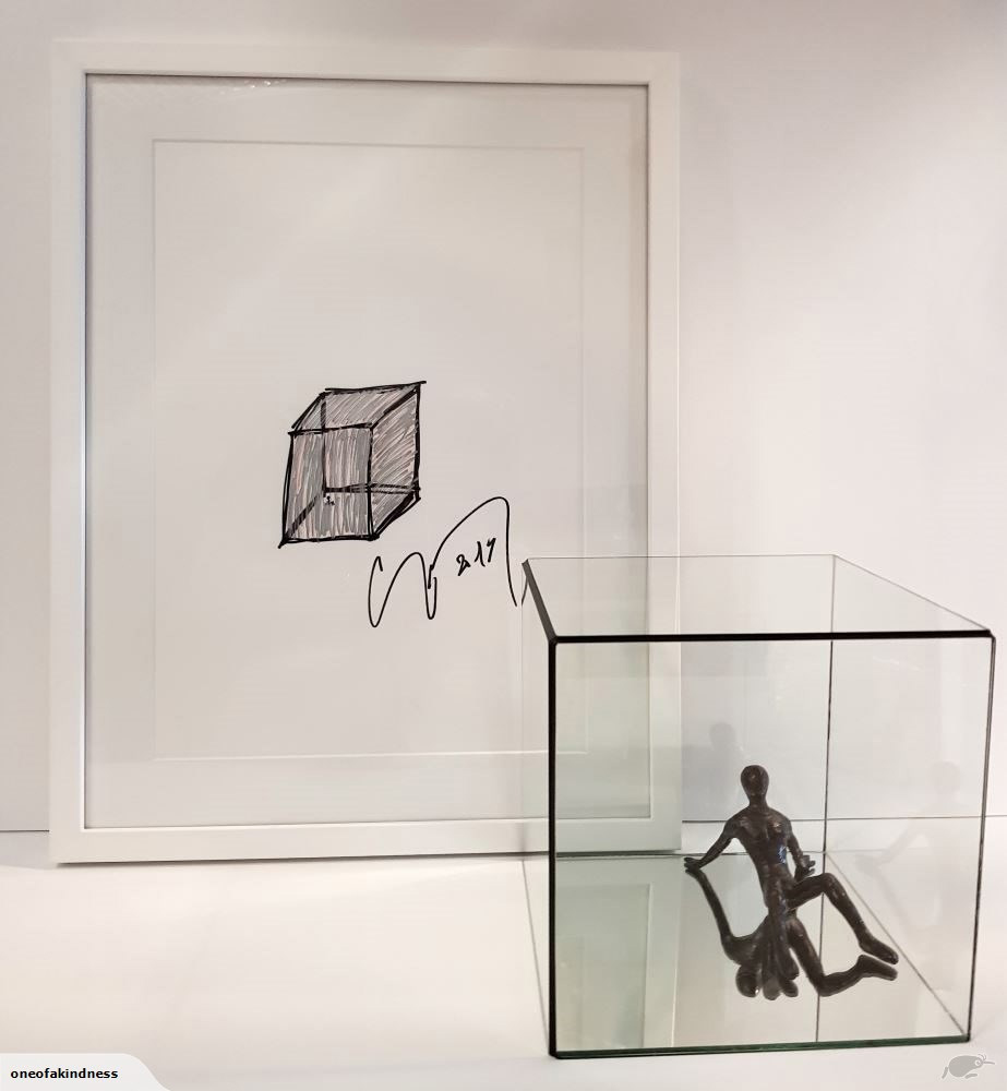 Corey Taylor Drawing With Sculpture