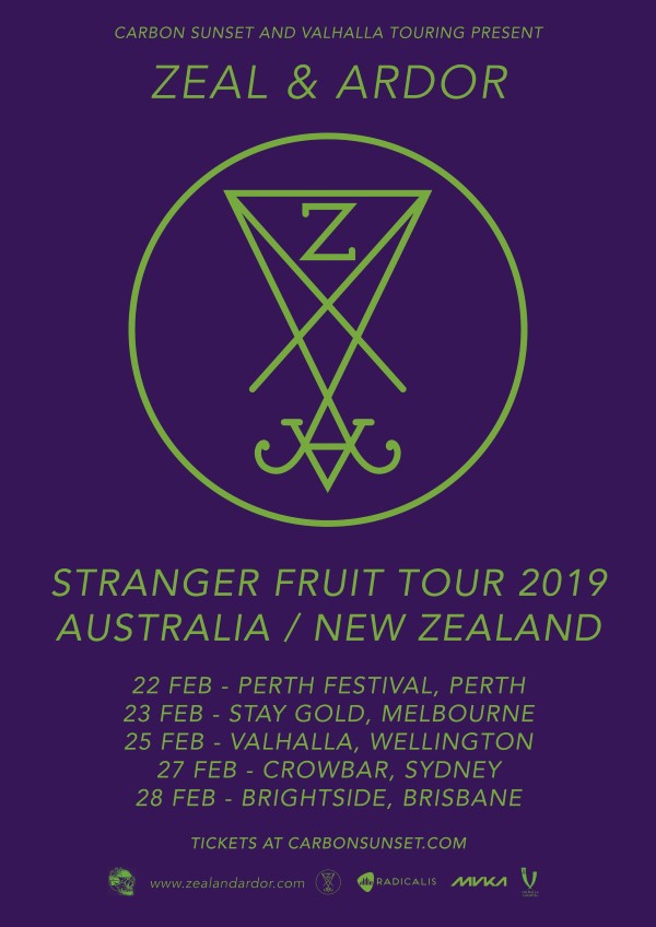 Zeal & Ardor Tour Poster