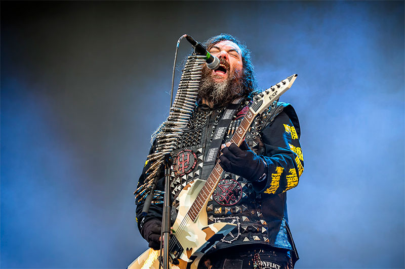 Max Cavalera performs at Tons Of Rock Norway 2018. 