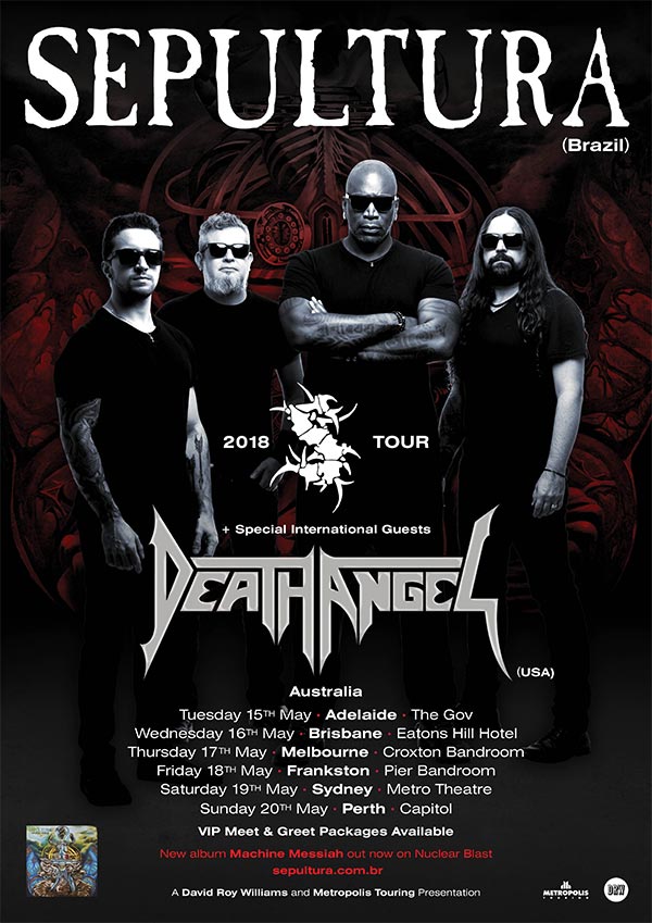 Sepultura Australian Tour