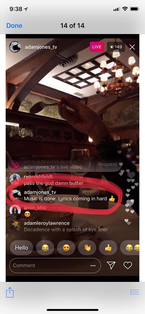 Adam Jones live chat